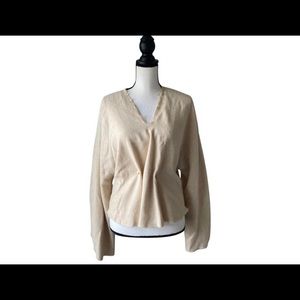 COPY - Nanushka Creamy Tan long sleeve Top Size Medium